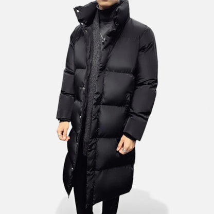 Herren Steppmantel mit Kapuze