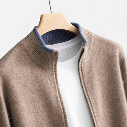 Herren Kaschmir Strickjacke mit weichem Material