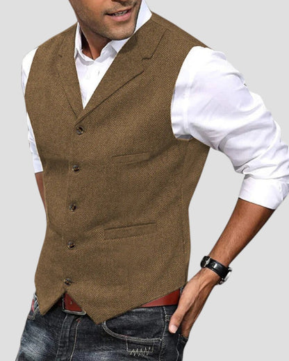 Elegante Anzugweste mit Knopfleiste für Herren