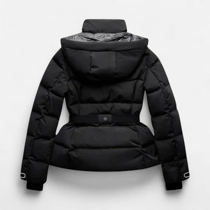 Taillierte Damen Steppjacke mit Kapuze