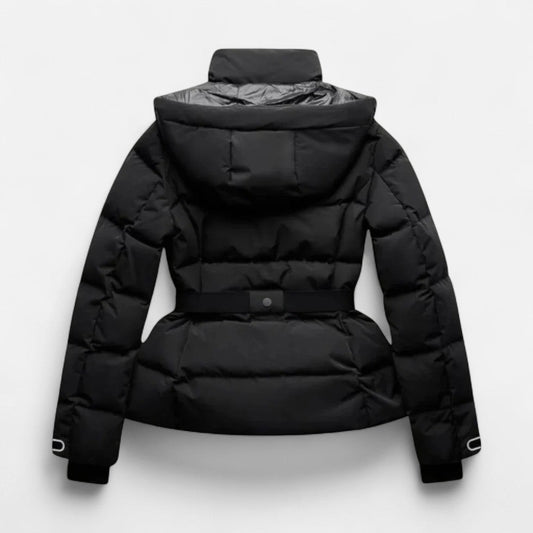 Taillierte Damen Steppjacke mit Kapuze