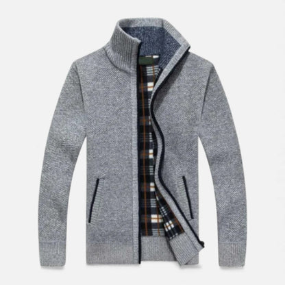 Herren Strickjacke mit Fleecefutter