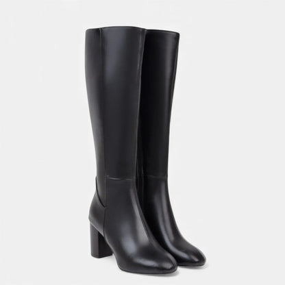 Damen Stiefel mit mittlerem Blockabsatz