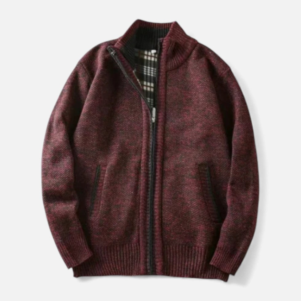 Herren Strickjacke mit Fleecefutter