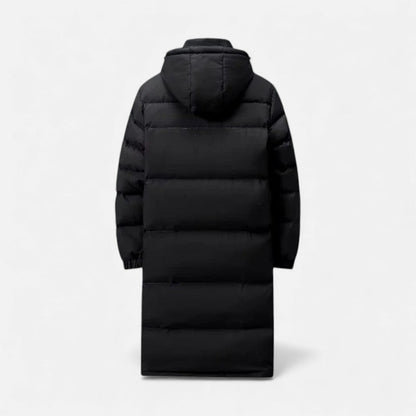 Langer wattierter Wintermantel