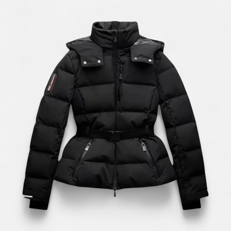 Taillierte Damen Steppjacke mit Kapuze