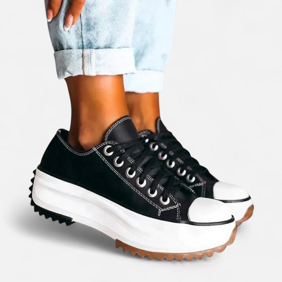 Plateau Sneaker mit Profilsohle für Damen