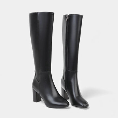 Damen Stiefel mit mittlerem Blockabsatz