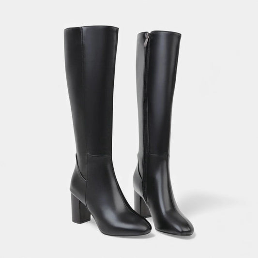 Damen Stiefel mit mittlerem Blockabsatz