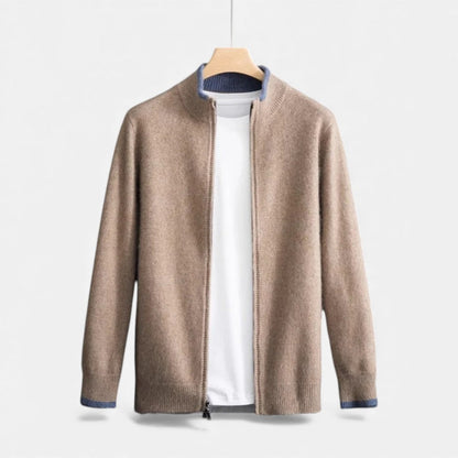 Herren Kaschmir Strickjacke mit weichem Material