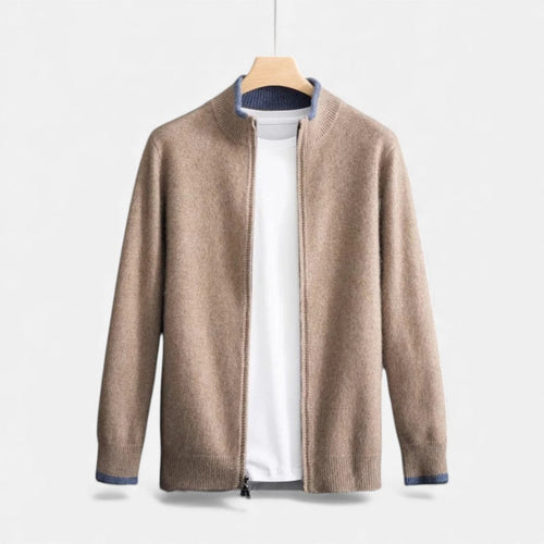 Herren Kaschmir Strickjacke mit weichem Material