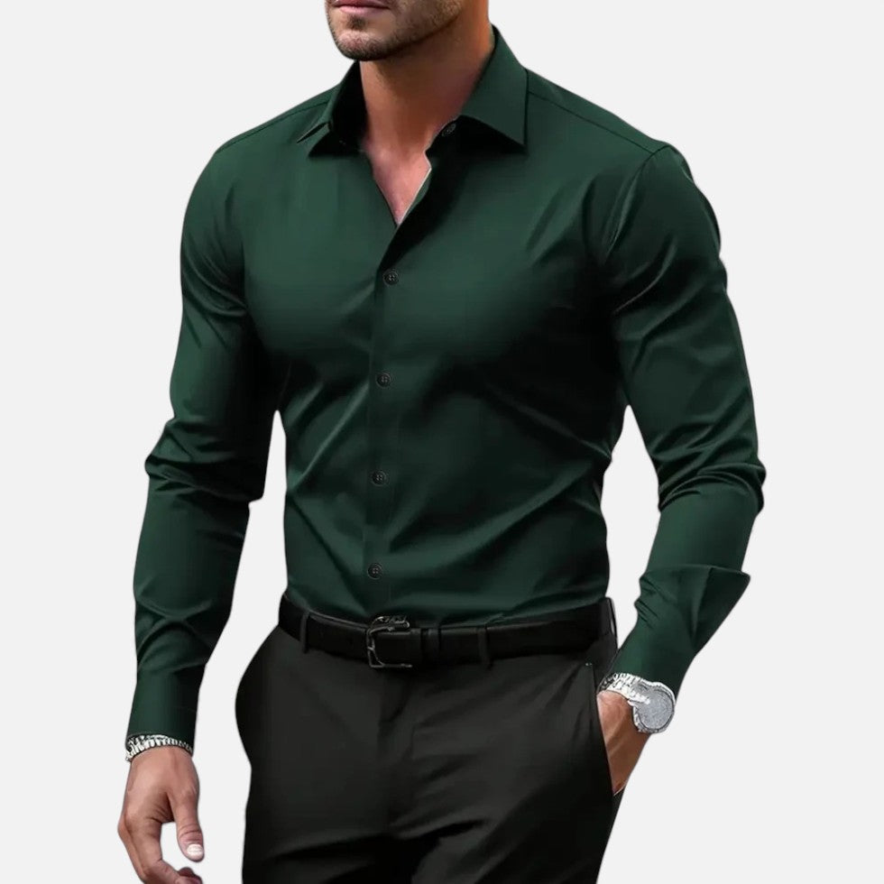 Herren Slim Fit Langarmhemd