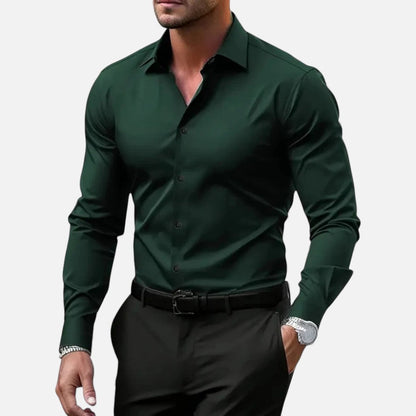 Herren Slim Fit Langarmhemd