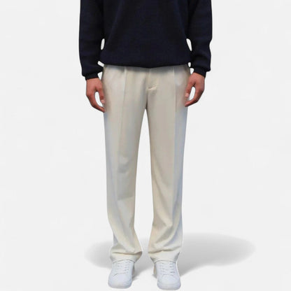 Herren Klassische Anzughose Regular Fit Elegante Stoffhose