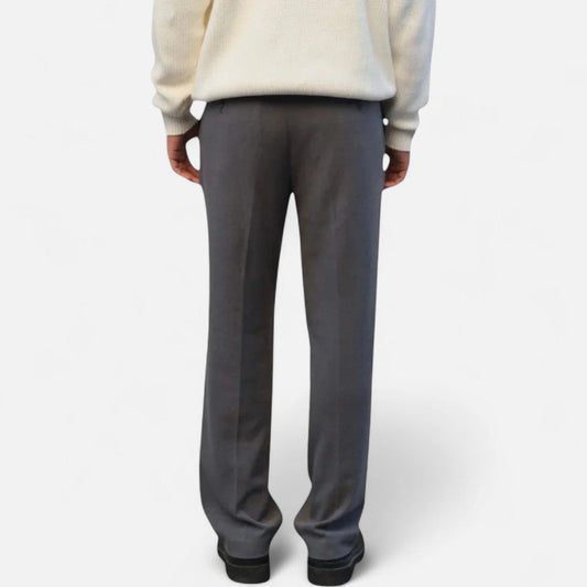 Herren Klassische Anzughose Regular Fit Elegante Stoffhose