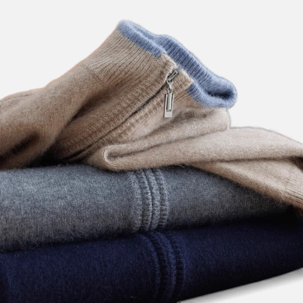 Herren Kaschmir Strickjacke mit weichem Material