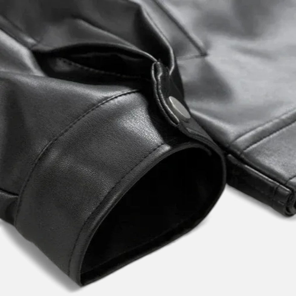 Herren Kunstleder Jacke