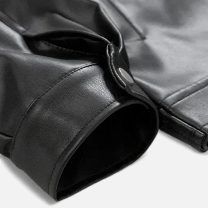 Herren Kunstleder Jacke