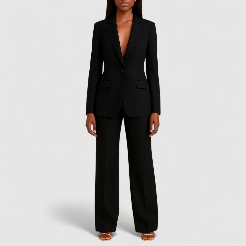 Eleganter Hosenanzug mit tailliertem Blazer