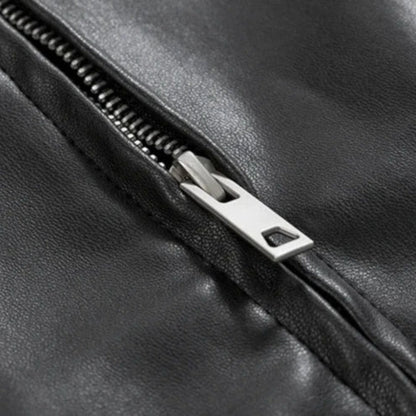 Herren Kunstleder Jacke