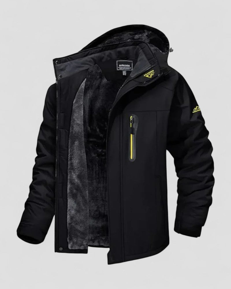 Wasserabweisende Winterjacke mit Fleecefutter für Herren