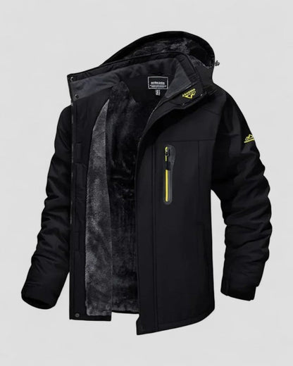 Wasserabweisende Winterjacke mit Fleecefutter für Herren