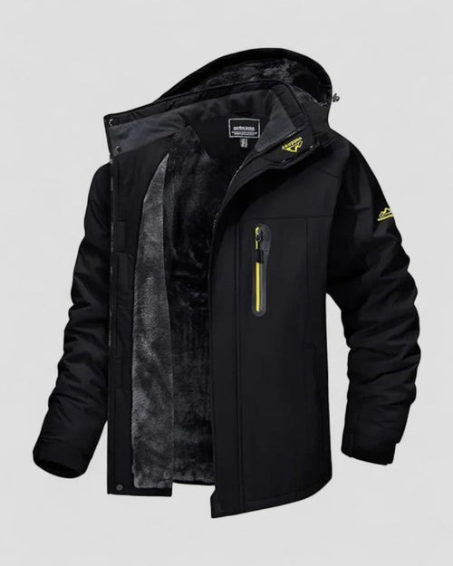 Wasserabweisende Winterjacke mit Fleecefutter für Herren