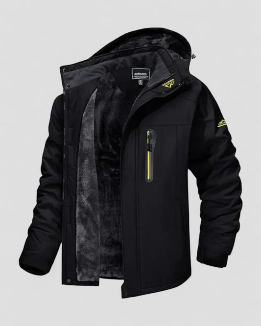 Wasserabweisende Winterjacke mit Fleecefutter für Herren