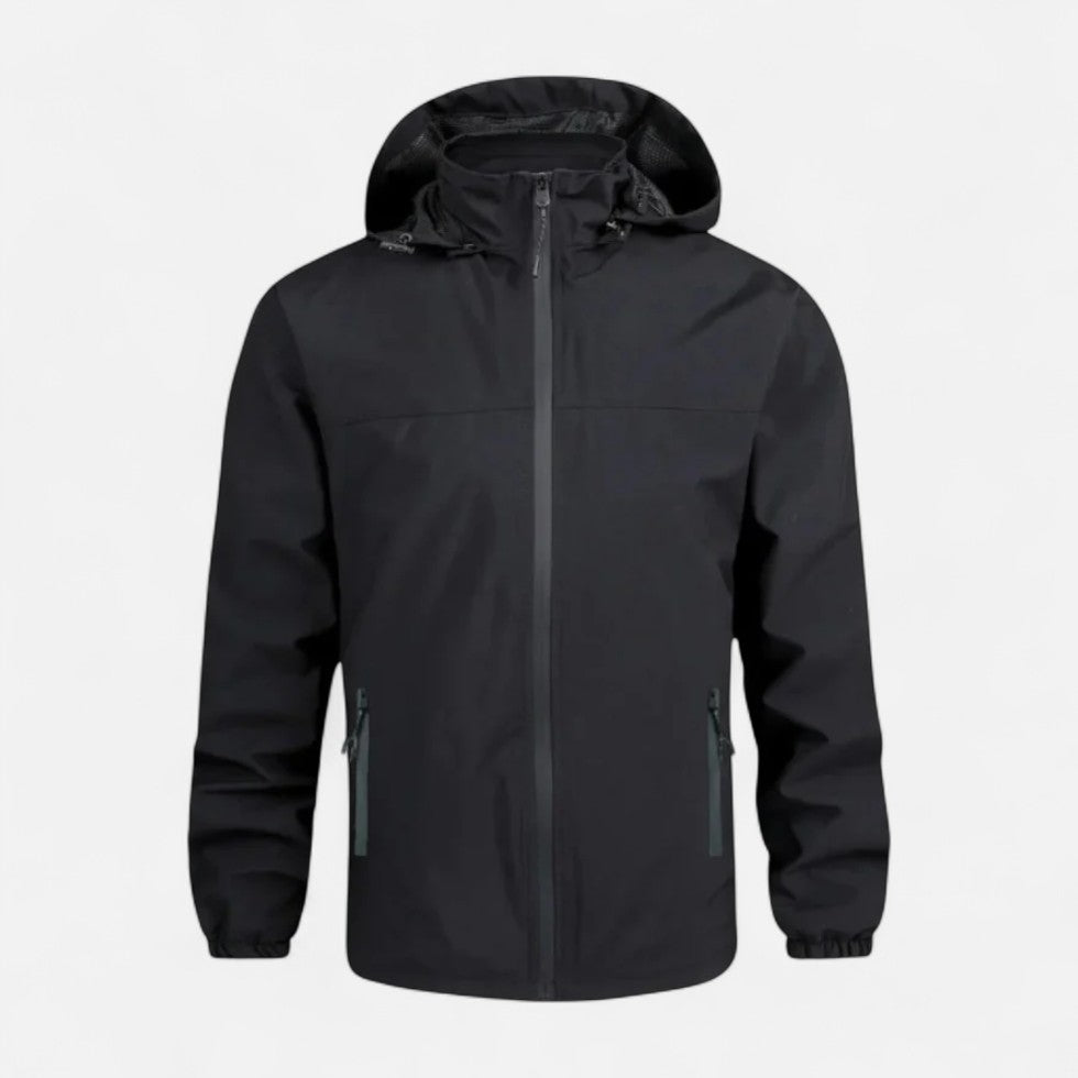 Herren Wasserdichte Windbreaker Jacke mit Kapuze
