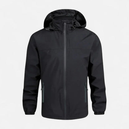 Herren Wasserdichte Windbreaker Jacke mit Kapuze