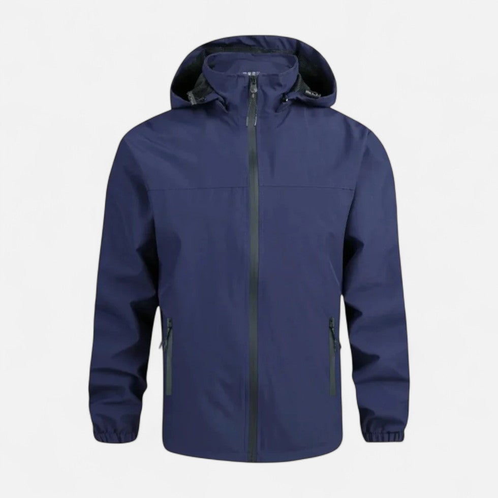 Herren Wasserdichte Windbreaker Jacke mit Kapuze