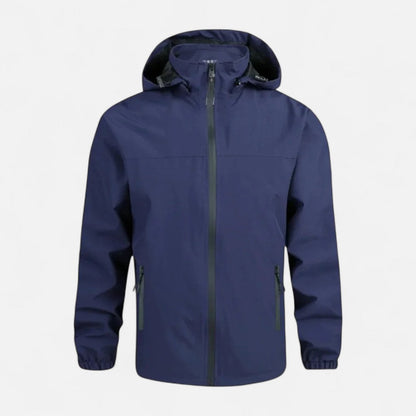 Herren Wasserdichte Windbreaker Jacke mit Kapuze