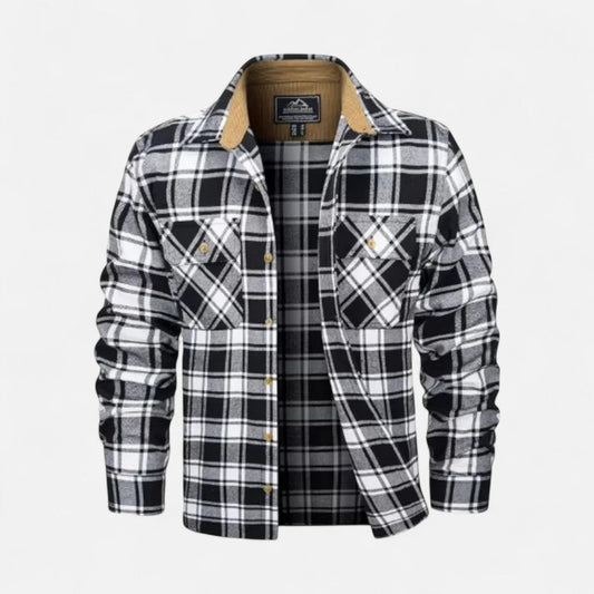 Herren Warmes Flanellhemd mit Karomuster