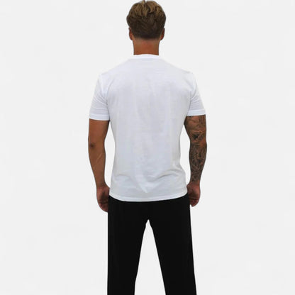Herren Basic Fit T Shirt aus Baumwoll Stretch