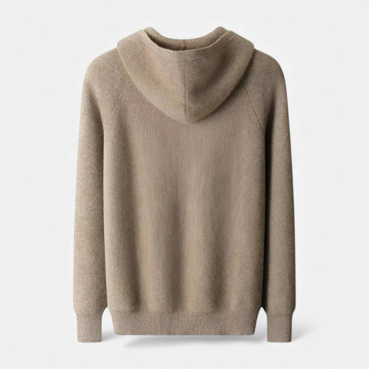 Herren Strick Hoodie mit Reißverschluss