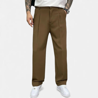 Herren Stoffhose mit weitem Bein