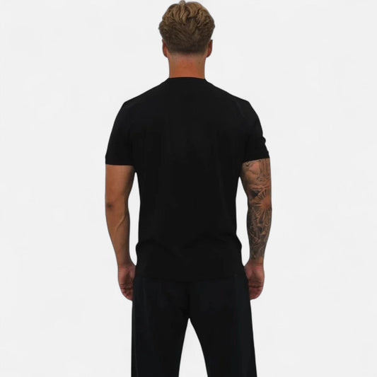 Herren Basic Fit T Shirt aus Baumwoll Stretch
