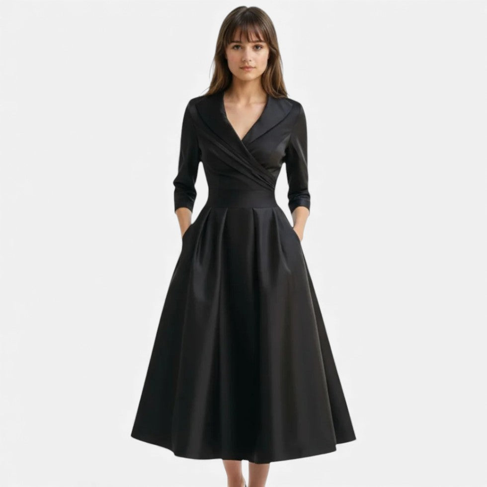 Elegantes Midikleid mit Wickeloptik für Damen