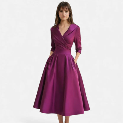 Elegantes Midikleid mit Wickeloptik für Damen