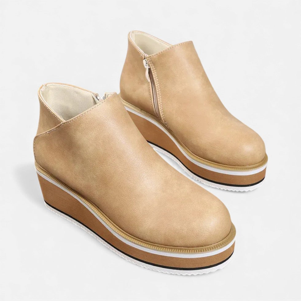 Plateau Stiefelette für Damen