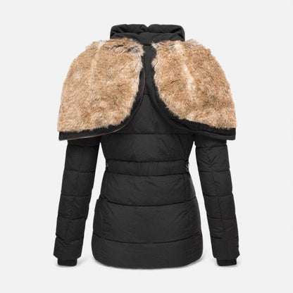 Damen Winterjacke mit Fellkapuze